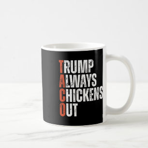 Taco Trump Chickar Alltid Ut Säger Rollig Tull Kaffemugg