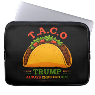 Taco Trump Chickens Out Funny Laptop Fodral