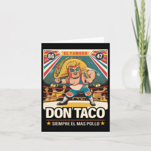 Taco Trump Chickens Out Funny Trump Låt oss G Kort