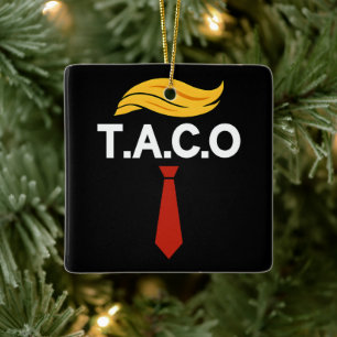 Taco Trump Chickens Ut Julgransprydnad Keramik
