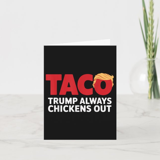 Taco Trump Chickens Ut Kort (Framsida)