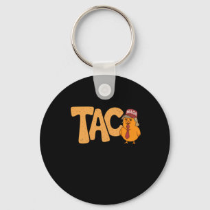 Taco Trump Chickens Ut med det fina Trendiget Chic Nyckelring