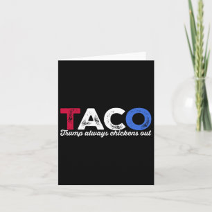 Taco Trump Chickens ut Politiskt humor tar Kort