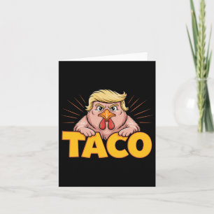 Taco Trump Chickens ut Politiskt humor tar Kort