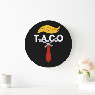 Taco Trump Chickens Ut Stor Klocka