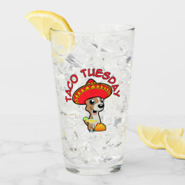 Taco Tuesday Chihuahua Hög Glas