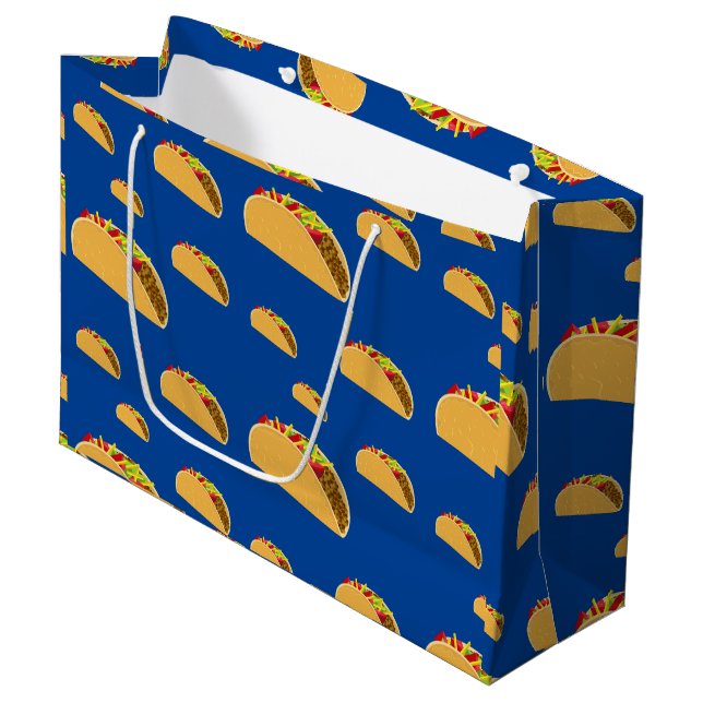 Taco Tuesday-design - presentpåse - Stor (Framsidan Vinklad)