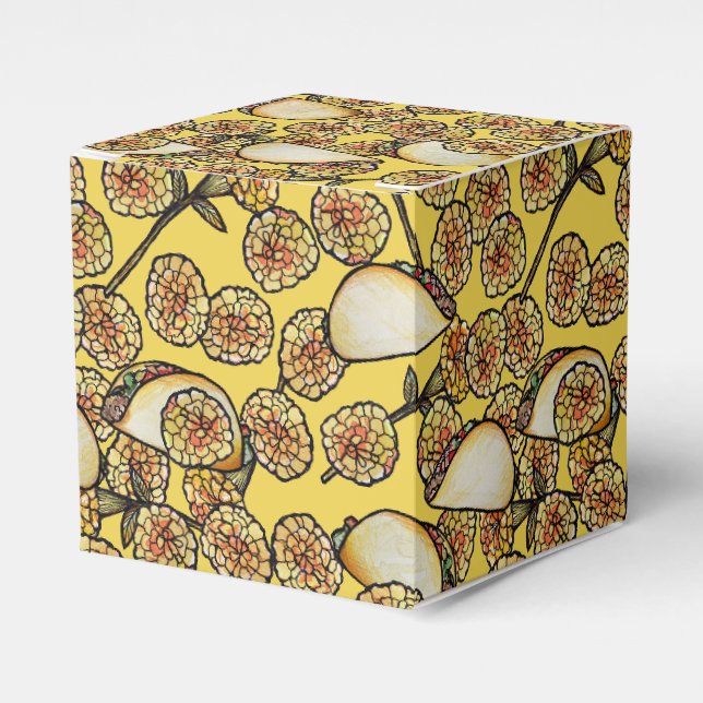 Taco Tuesday Taco Älskare Ringblommor Mönster Presentaskar (Framsidan Sidan)