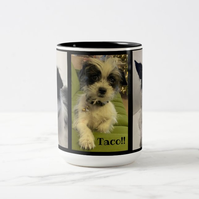 Taco! Två-ton 15 oz kaffe Mugg (Center)