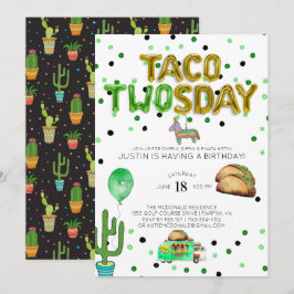 Taco TWOsday Födelsedagsinbjudan Inbjudningar