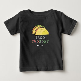 Taco Twosday Tisdag 2-års födelsedags Pojke T Shirt