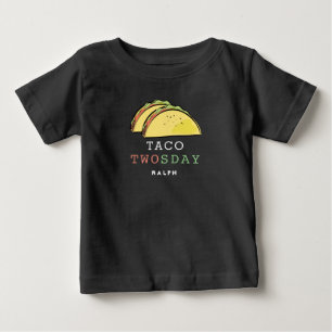 Taco Twosday Tisdag 2-års födelsedags Pojke T Shirt
