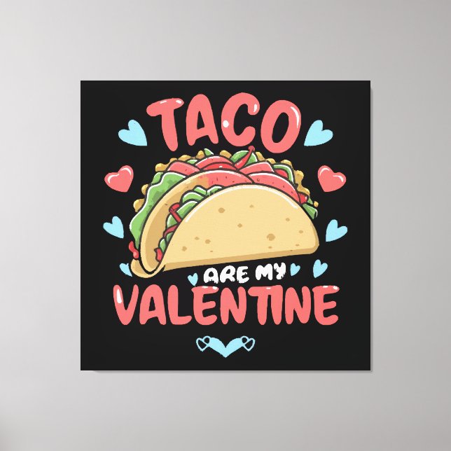 Taco-valentin Canvastryck (Framsida)