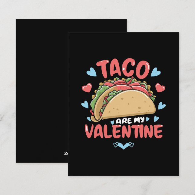 Taco-valentin Julkort (Fram/baksida)