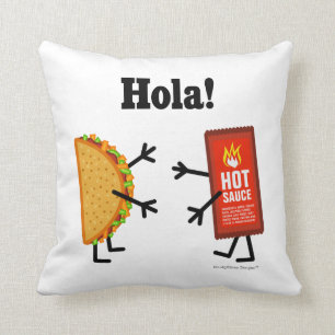 Taco & varm sås - Hola! Kudde