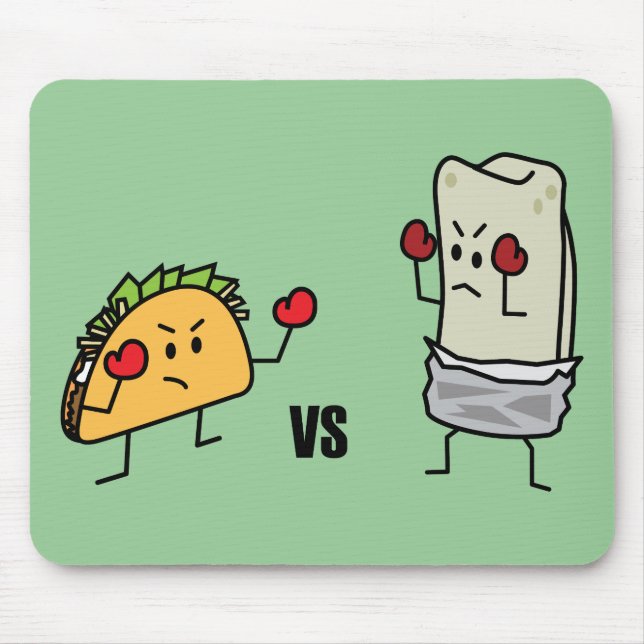 Taco vs burritoen musmatta (Framsidan)