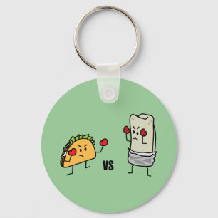 Taco vs burritoen nyckelring
