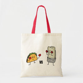Taco vs burritoen tygkasse