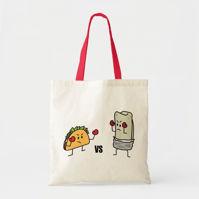 Taco vs burritoen tygkasse (Framsidan)