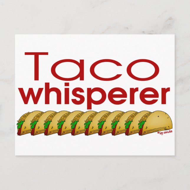 Taco Whisperer Vykort (Framsida)