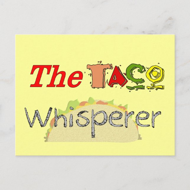 Taco Whisperer Vykort (Framsida)