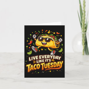 Tacoälskare design cinco de mayo taco för män kvin kort