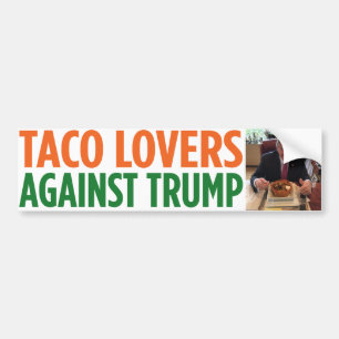 Tacoälskare mot trumfbildekal bildekal