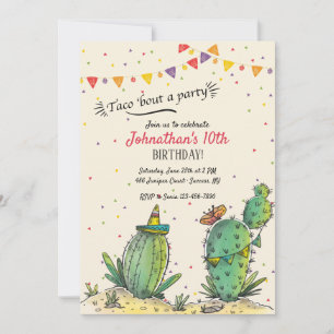 Taco'anfall en partyinbjudan inbjudningar