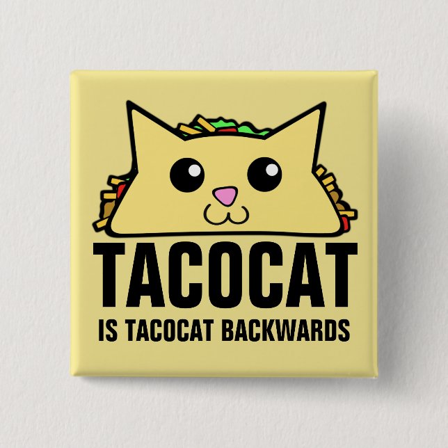 Tacocat Backwards Knapp (Framsida)