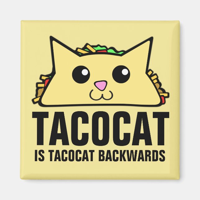 Tacocat Backwards Magnet (Framsidan)