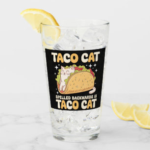 Tacocat Baklänges Taco Cat Mexikansk Glaskopp
