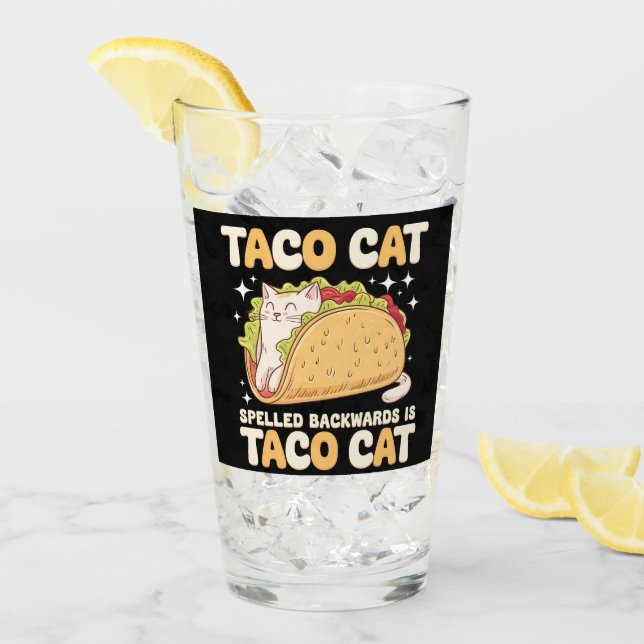 Tacocat Baklänges Taco Cat Mexikansk Glaskopp (Framsida Ice)