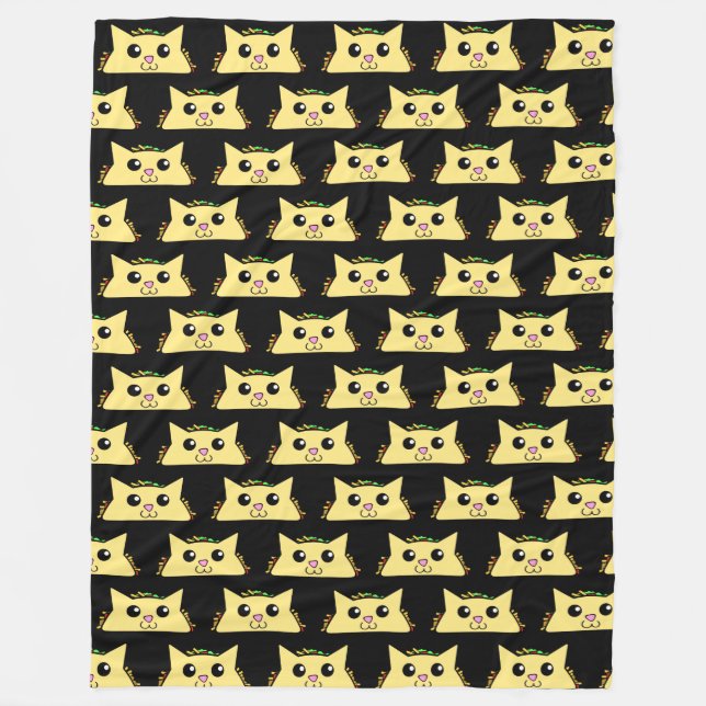 Tacocat Black Fleece Blanket (Framsidan)