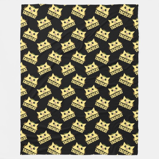 Tacocat Black II Fleece Blanket (Framsidan)