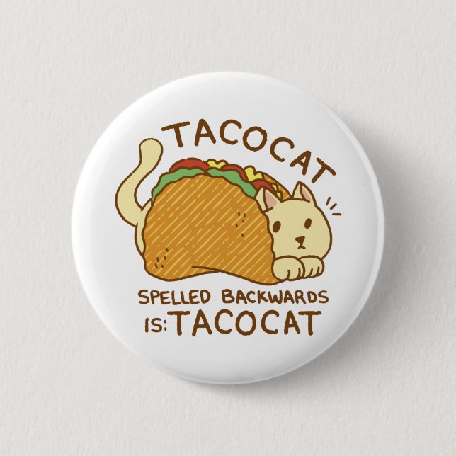 TACOCAT CAT-DJUR I TACO-TECKNAD KNAPP (Framsida)