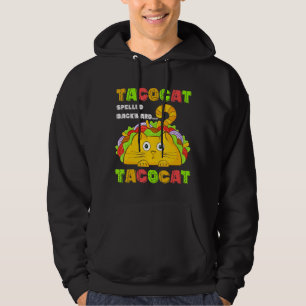 Tacocat Costume Cat Taco Kattunge Tacos för kvinno Hoodie