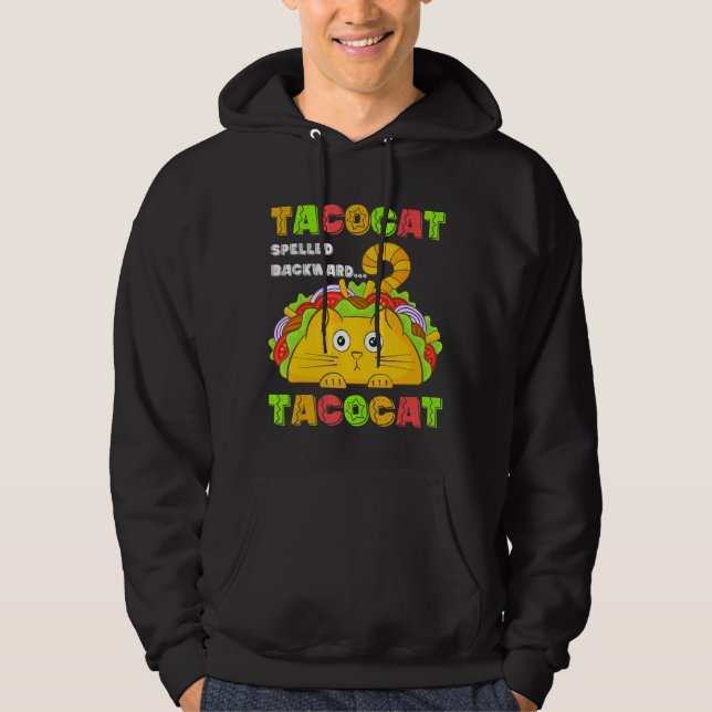 Tacocat Costume Cat Taco Kattunge Tacos för kvinno Hoodie (Framsida)