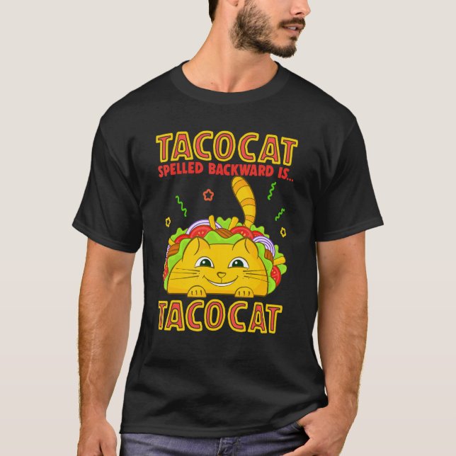 Tacocat Costume Funny Cat Taco Kattunge Tacos för  T Shirt (Framsida)