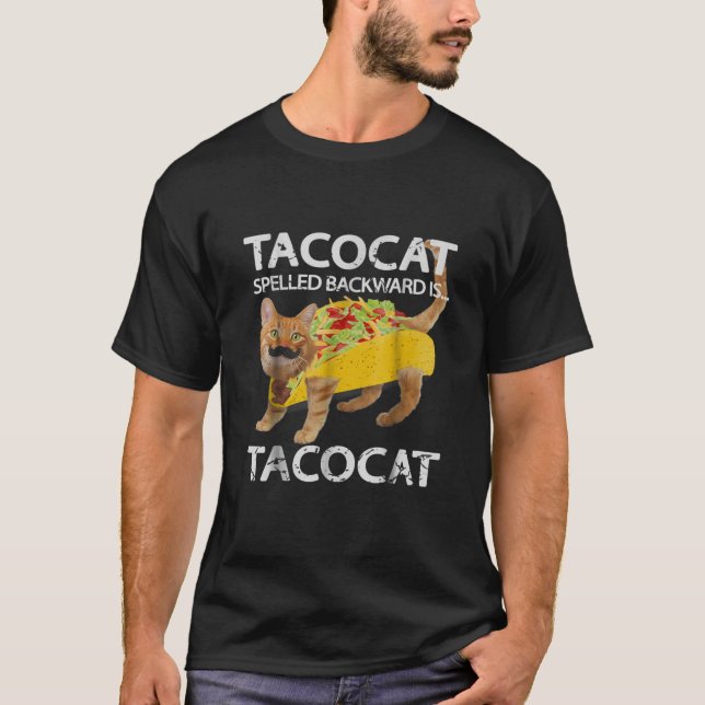 Tacocat Funny Cat Taco Älskare Tee Kattunge Tacos (Framsida)