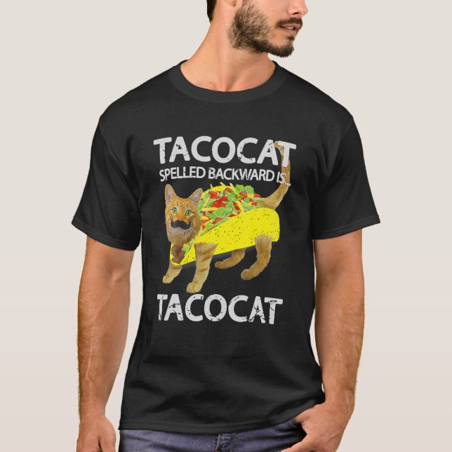 Tacocat Funny Cat Taco Älskare Tee Kattunge Tacos (Framsida)