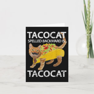 Tacocat Funny Cat Taco Älskare Tee Kattunge Tacos Kort