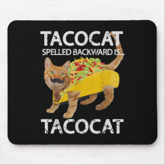 Tacocat Funny Cat Taco Älskare Tee Kattunge Tacos Musmatta