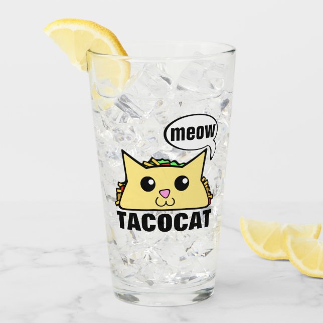 Tacocat Meow Glass Glaskopp (Framsida Ice)