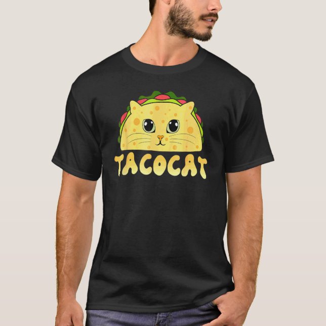 Tacocat Mexican Food Cat Ansikte Cinco De Mayo Kit T Shirt (Framsida)