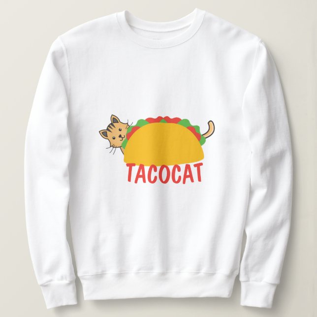 Tacocat Palindrome Taco Cat Humor Novelty T Shirt (Design framsida)