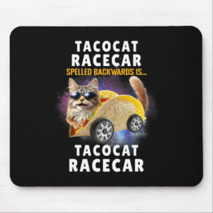 Tacocat Racecar Spelling Backwards Lunt Mexikanskt Musmatta