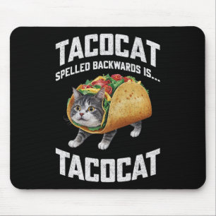 Tacocat Spached Backward är Tacocat Shirt Taco Cat Musmatta