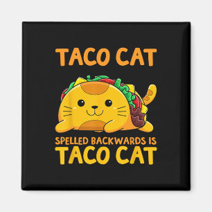 Tacocat Spached Shirt Taco Cinco De Magnet