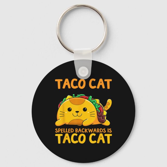 Tacocat Spached Shirt Taco Cinco De Nyckelring (Framsida)