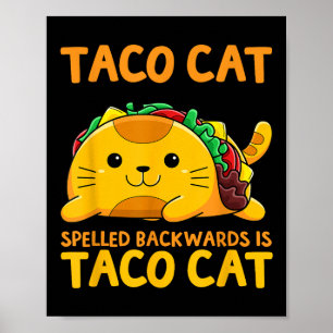 Tacocat Spached Shirt Taco Cinco De Poster